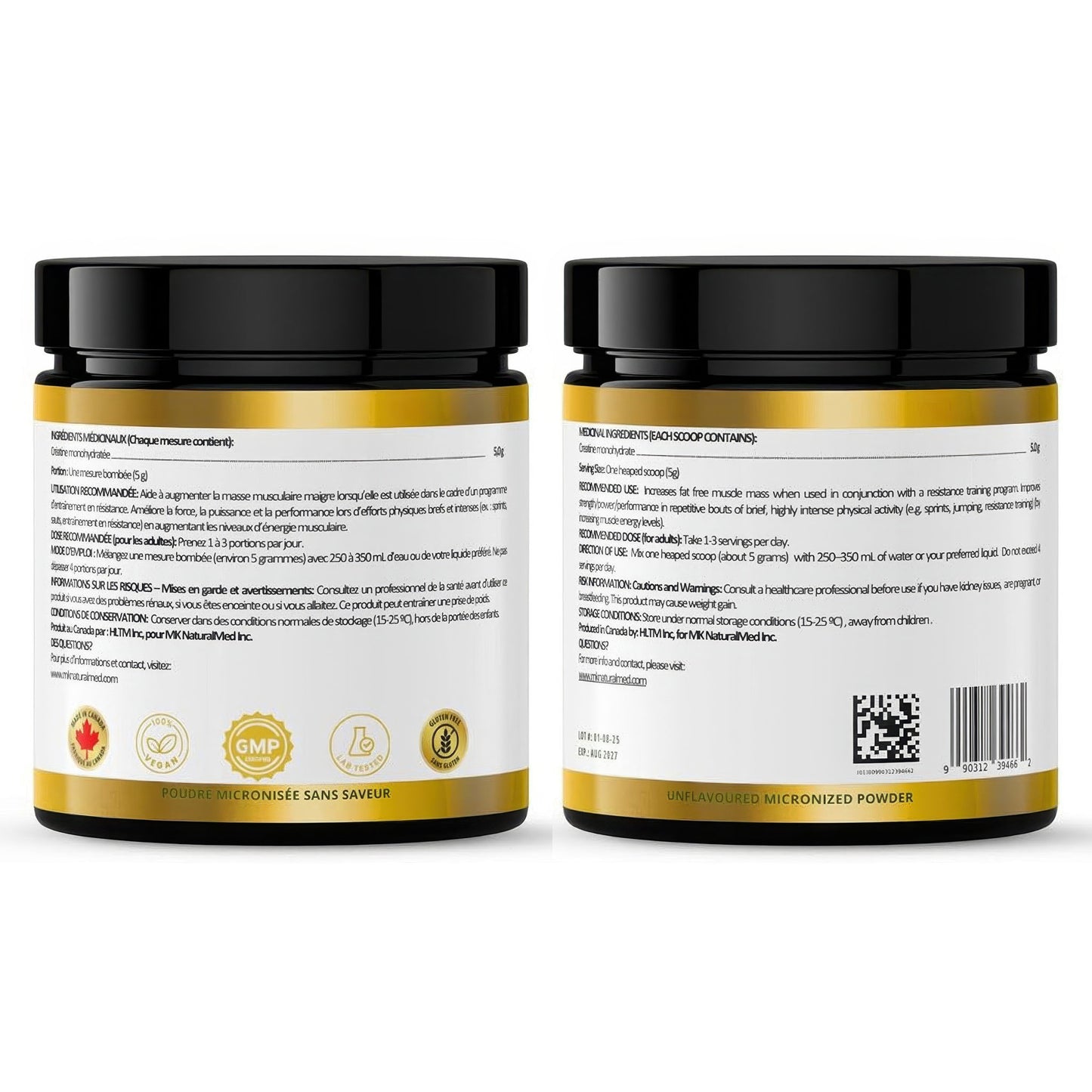 My Pure Creatine Monohydrate 2 Jar
